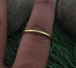 Wholesale Gold Plated <b>925</b> Sterling <b>Silver</b> Simple Band <b>Ring</b> High Polished Plain Wedding Band Minimalist Unisex Stackable <b>Ring</b> - Product Image 4
