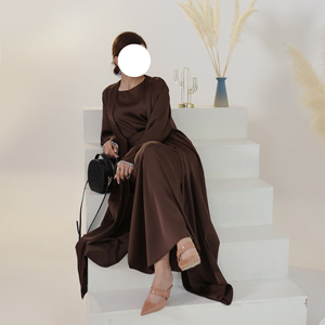 Abaya Elegante y Lujosa de Dos Piezas, Modelo Nuevo, Calidad Premium OEM, Venta al Por Mayor, para Mujeres Musulmanas, Dubai - Product Image 6