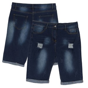 Shorts en jean pour homme, couleur unie, personnalisables, longueur genou, respirants, séchage rapide, vêtements d'été pour adultes, shorts en jean pour la course à pied - Product Image 1