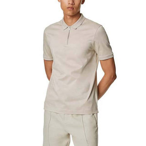 Latest Design Best Selling Men <b>Zip</b> <b>Up</b> Plain <b>Polo</b> Shirts In Low MOQ Short Sleeves Slim Fit Men <b>Zip</b> <b>Up</b> Plain <b>Polo</b> Shirts - Product Image 1