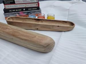 Portavelas de Madera Hecho a Mano de Primera Calidad Curio Craft |   Recipiente Rectangular de Cera de Soja y Cera de Abeja para Decoración Navideña del Hogar - Product Image 6