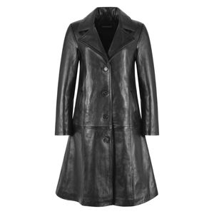 Manteau long en cuir pour femme, respirant, uni, tendance, décontracté, nouvelle collection, best-seller, design hivernal - Product Image 3
