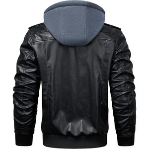Chaqueta de Cuero Genuino para Hombre 2025, Talla XS, Cierre de Cremallera, Corte Entallado, con Solapa, Tinte Liso, Cuero Sintético, Suministro ODM - Product Image 5