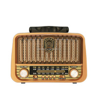 Pour haut-parleur Bluetooth portable R-3177BT, radio 3 bandes FM/AM/SW, lecteur MP3 USB TF, lampe torche, rechargeable, charge USB 5V, plastique, 8W