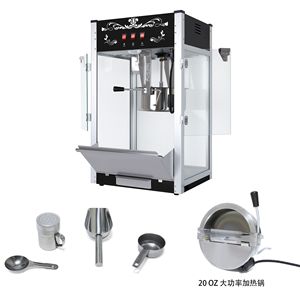 Machine à Popcorn Commerciale de 16 Oz, Appareil à Popcorn de Comptoir avec Cuillère en Acier Inoxydable et Cuillère à Huile - Product Image 4