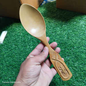 Cuchara de Servir de Madera de Acacia de Lujo Hecha a Mano con Mango de Resina, Utensilio de Cocina Ecológico para Fiestas a Buen Precio - Product Image 5