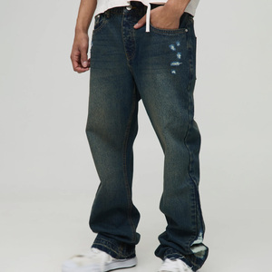 Jeans déchirés en gros, jeans bleus, jeans baggy, jeans streetwear, fournisseur direct d'usine, vente en gros, livraison rapide depuis les États-Unis - Product Image 4