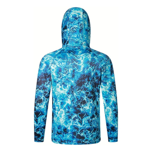 Chemises de pêche pour homme, sublimation personnalisée, séchage rapide, maillots de pêche pour tournois, vêtements de pêche, 100% coton polyester, nouveau design, été - Product Image 3