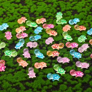 100 Piezas de Figuras de Tortuga Luminosas y Coloridas de Resina, Miniaturas que Brillan en la Oscuridad para Manualidades, Decoración del Hogar, Accesorios para Jardín de Hadas - Product Image 3