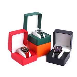 Wholesale Luxury Durable Travel <b>Watch</b> Case Custom Logo Leather Snap Closure Rectangle Shape Portable <b>Watch</b> Box Gift <b>Watches</b> - Product Image 4