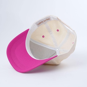 Hot Selling Customized Adjustable Cotton A-<b>frame</b> Embroidered Logo Sport Vintage Two-tone Colours Baseball Cap - Product Image 6