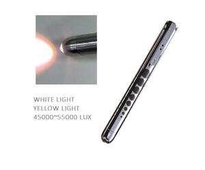 Lampe de poche médicale Spirit Instrulite avec clip de poche, règle coulissante, aluminium, certifiée ISO CE, alimentation manuelle, 99% - Product Image 3