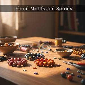 ลูกปัดแก้วแฮนด์เมดทรงกลมขนาด 16×18 มม. |   ลูกปัดตกแต่งแฟนซีหลากสีสำหรับสร้อยข้อมือและงานฝีมือ |   เส้นใยขนาด 8 นิ้ว - Product Image 5