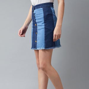 Falda vaquera personalizada para mujer 2026, diseño de verano, algodón puro, transpirable, midi, lavada, larga, con servicio OEM - Product Image 4