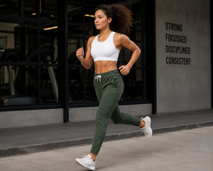 <b>Women</b> Casual <b>Trousers</b> Regular Fit <b>Lightweight</b> Mid Waist Cotton High Quality Customized Color OEM Service Streetwear Eco-Friendly - Product Image 4