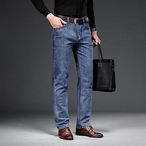 Men's Pencil <b>Jeans</b> Breathable Washed Mid Denim <b>Button</b> <b>Fly</b> Pants Pockets Spring Casual OEM Wholesale Bulk Custom Logo Men - Product Image 3