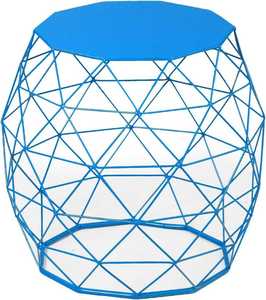 Mesa de Centro de Diseño Geométrico de Alambre Metálico, Mesa Auxiliar para Sala de Estar, Hogar, Hotel, Oficina, Mueble Decorativo Moderno y Duradero - Product Image 6