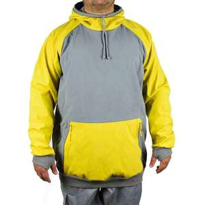 Waterproof Softshell Men's Ski Hoodie Windproof Snowboarding <b>Pullover</b> <b>Jacket</b> Thermal Winter Sports Riding Hoody with Pocket Zip - Product Image 1