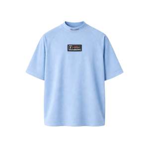 Camiseta de punto extragrande color oscuro 100% algodón estilo streetwear hip-hop con estampado en blanco, logotipo personalizado, bordado, unisex - Product Image 2