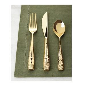 Juego de Cubiertos de Metal de Latón Pulido Dorado con Acabado Espejo, Mango Delgado, Lavable y Reutilizable, a Precio Mayorista - Product Image 4