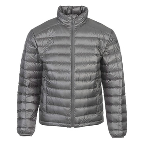 Veste matelassée pour homme, couleur olive, coupe-vent, fermeture éclair, col montant, coupe classique, veste d'hiver - Product Image 4