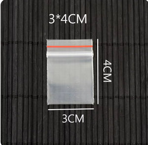 Recyclable Clear Transparent Plastic Zig Lock Bag Custom Size Multi- Purpose Resealable, Reuseable and Durable - Product Image 1