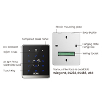 Lector de Control de Acceso con Código QR WCMI, Material ABS, Resistente al Agua, Escaneo en Exteriores, con Certificación Rosh, FCC, CE, Protocolo ISO 14443A/B