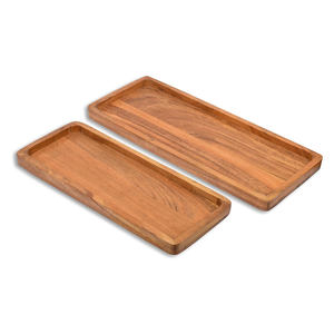 Nuevas Tablas de Servir Rectangulares de Madera de Acacia de Diseño Moderno y Alta Calidad, Aptas para Alimentos, para Fiestas de Barbacoa y Buffet - Product Image 1