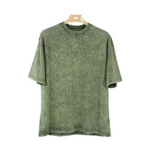 Camisetas Personalizadas para Hombre, Lavadas con Ácido, Efecto Desgastado por el Sol, 100% Algodón, Estilo Urbano, de Alta Calidad - Product Image 1