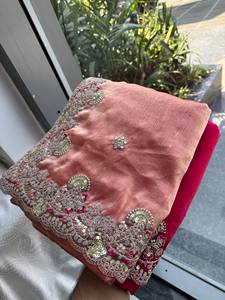 Sari indio de Bollywood, el mejor de seda, elegante y glamuroso para invierno, estilo étnico, moderno, con blusa, estilo fiesta, para Diwali - Product Image 5