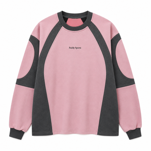 เสื้อสเวตเชิ้ตสีชมพูทรงโอเวอร์ไซส์คุณภาพสูงแบบสั่งทำพิเศษ ผ้าฟลีซหนานุ่ม สไตล์สตรีทแวร์ วินเทจ ยูนิเซ็กส์ แขนเสื้อแบบแร็กแลน คอกลม - Product Image 4