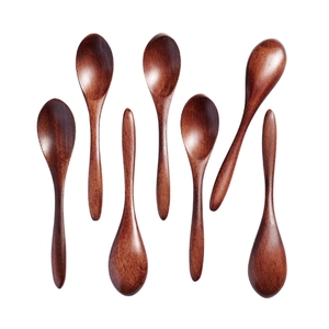 Cucharas de Madera Ecológicas y Sostenibles de Alta Calidad, Aptas para Alimentos, Reutilizables, Pequeñas, para Servir, Venta al Por Mayor - Product Image 1