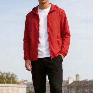 Custom Men Hooded Windproof Polyester Winter Blouson Sport Coat OEM Personalized Performance Athletic Wear - Product Image 5