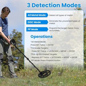 Set Professionale di Metal Detector per Adulti e Principianti, Bobina Impermeabile da 10,04 Pollici, Display LCD, Rilevatori di Metalli Industriali e d'Oro - Product Image 3