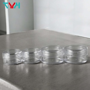 <b>5ml</b> SAN <b>Plastic</b> Sample <b>Jar</b> Eco-Friendly & Recyclable Clear Small Pot for Loose Powder & Cosmetic Screw-on Cap (INB05T) - Product Image 3
