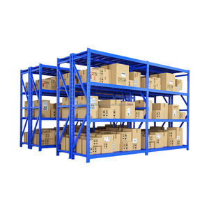 <b>Industrial</b> Warehouse Storage Pallet <b>Shelving</b> Powder Coated Iron Stackable Racks Shelves Retail Storage Metal Steel - Product Image 2