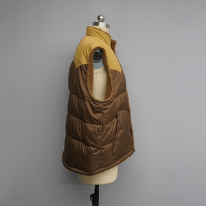 Custom Logo Men Womens Crew Neck Puffer Vest Quilted Sleeveless Button Lightweight Waterproof Eco-Friendly Reversible <b>Plus</b> <b>Size</b> - Product Image 2