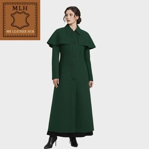 เสื้อคลุมขนสัตว์สไตล์วินเทจสำหรับฤดูใบไม้ร่วง-ฤดูหนาว - Product Image 3