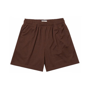 Shorts Bermuda en maille bleue pour homme, taille élastique, décontractés, respirants, avec poches - Product Image 5
