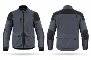 เสื้อแจ็คเก็ตมอเตอร์ไซค์แบบกันน้ำสำหรับผู้ชาย ขายส่ง ทนลม ระบายอากาศได้ดี มีหลายกระเป๋า เหมาะสำหรับขี่มอเตอร์ไซค์และทำงานกลางแจ้ง รับผลิตแบบ OEM ODM - Product Image 4