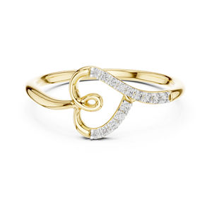 Anillo de Oro Rosa de 14K con Diamante Cultivado en Laboratorio para Mujer |   Regalo de Aniversario |   Diamante Cultivado Nuevo - Product Image 3