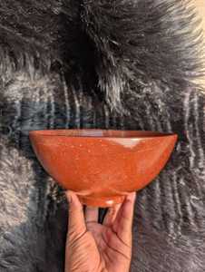 Bol en cristal de jaspe rouge de 8 pouces, pierre naturelle de guérison, chakra, reiki, méditation, décoration, pierre énergétique, cadeau spirituel pour la maison - Product Image 4