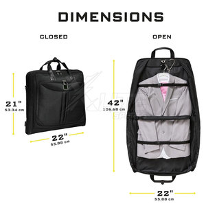 Sac de voyage pour vêtements, tissu imperméable durable de qualité supérieure, design élégant, pour hommes et femmes, usage professionnel et de voyage - Product Image 3