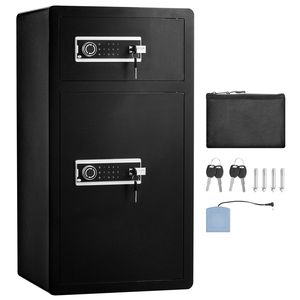 Armadietto di Sicurezza a Doppia Porta da 7,2 Piedi Cubi, Ignifugo, con Serratura a Chiave e Password, Luce LED, Portachiavi a 2 Altezze - Product Image 1