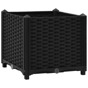 Pot de plantation surélevé en polypropylène noir durable de 15,7 pouces, pots et jardinières - Product Image 2