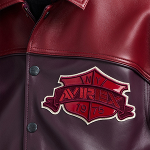 ผู้ผลิตจากโรงงานโดยตรง เสื้อแจ็คเก็ตหนัง Avirex สำหรับผู้ชาย ผลิตจากหนังวัวน้ำหนักเบา เป็นมิตรกับสิ่งแวดล้อม - Product Image 6