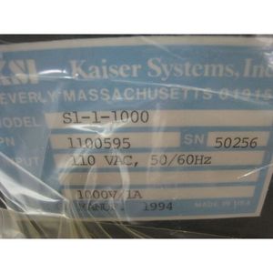 NEW AMAT 1140-01098 Kaiser Systems KSI S1-1-1000 - อุปกรณ์และชิ้นส่วนเซมิคอนดักเตอร์มือสองระดับโลกที่เชื่อถือได้ - Product Image 3