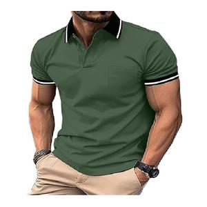 Nueva camisa polo de alta calidad disponible, moderna, con diseño personalizado estampado, talla grande, estilo casual y elegante para hombre. - Product Image 3