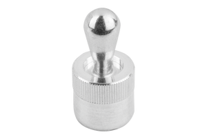 K0368 Plongeur à ressort latéral, force de ressort sans joint D=6, D2=6, L1=4, aluminium, composant : acier - Product Image 1