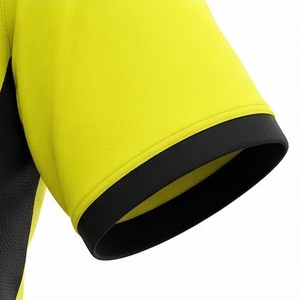 Camiseta de árbitro de fútbol para hombre, totalmente personalizada, con cuello en V, fabricada profesionalmente en fábrica, para adultos. - Product Image 5